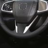 Для Honda Civic X 10-го поколения 2016 2017 2018 2019 2020 2025 Накладка на панель рулевого колеса Отделка Наклейка Аксессуары для интерьера автомобиля