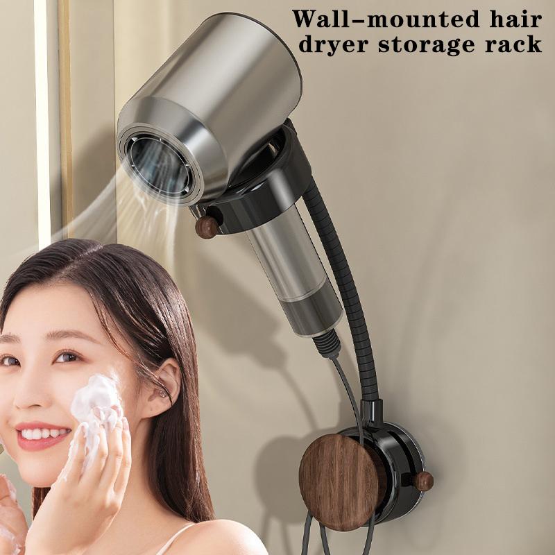 Держатель для фена Не нужно держать Регулируемый Настенный Подвесной Свободные руки Не нужно сверлить отверстия Универсальная Стойка для хранения воздуховодов