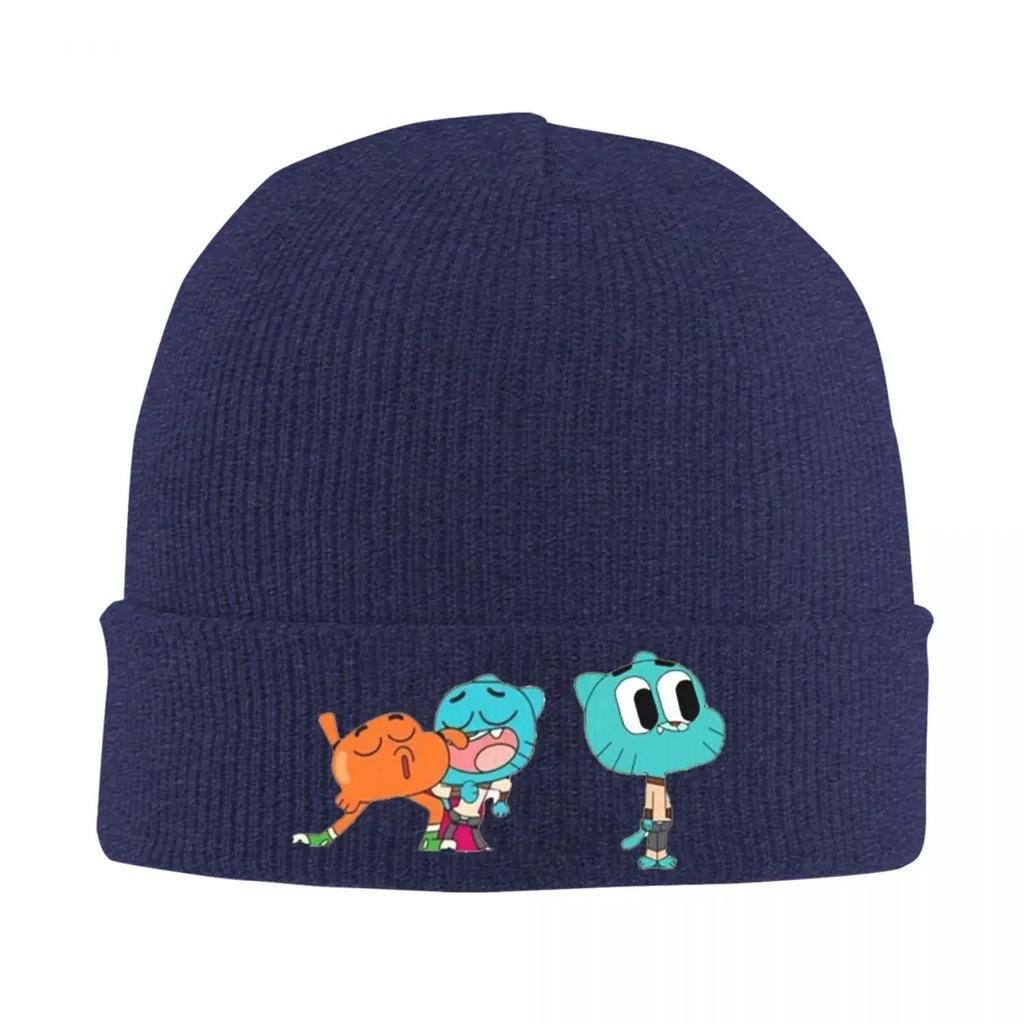New Gumball Warm Knitted Cap Fashion Bonnet Hat Autumn Winter Outdoor Beanies Hats For Unisex Adult