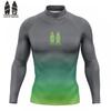Mens Long Sleeve Quick-Dry Rash Guard Surfing Swimming Diving UV Protection Athletic Fit