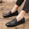 Мода 2024 Тренд Мода Джентльмен Повседневный Удобный Путешествия Взрослый Мужская Обувь Британский Стиль Слипоны Кожаные Лоферы Обувь для Мужчин