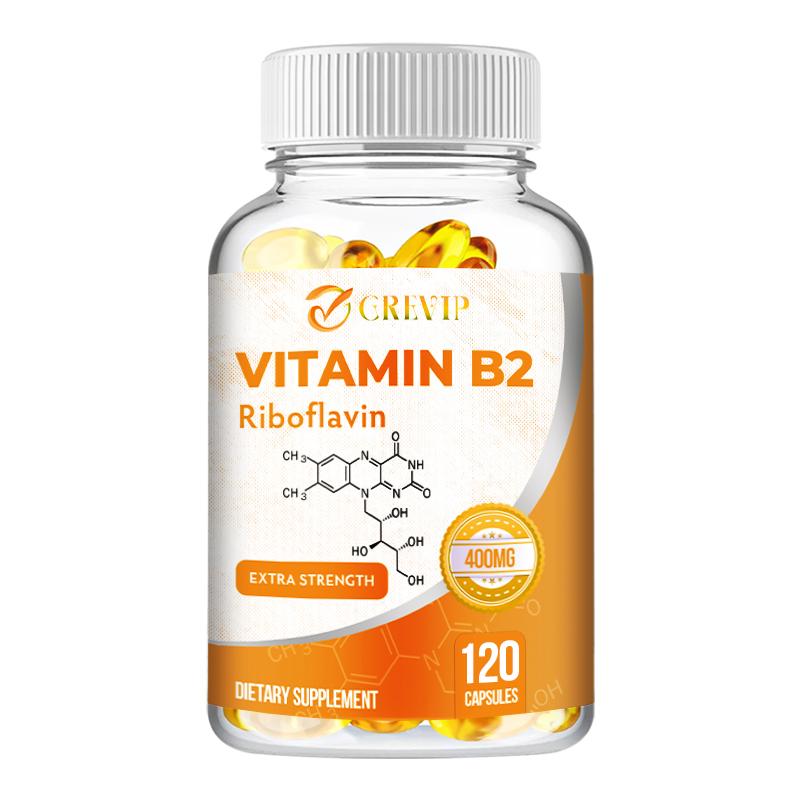 Vitamin B2 Capsules, 400mg High-Dose, Immune Support, Suitable for Men and Women