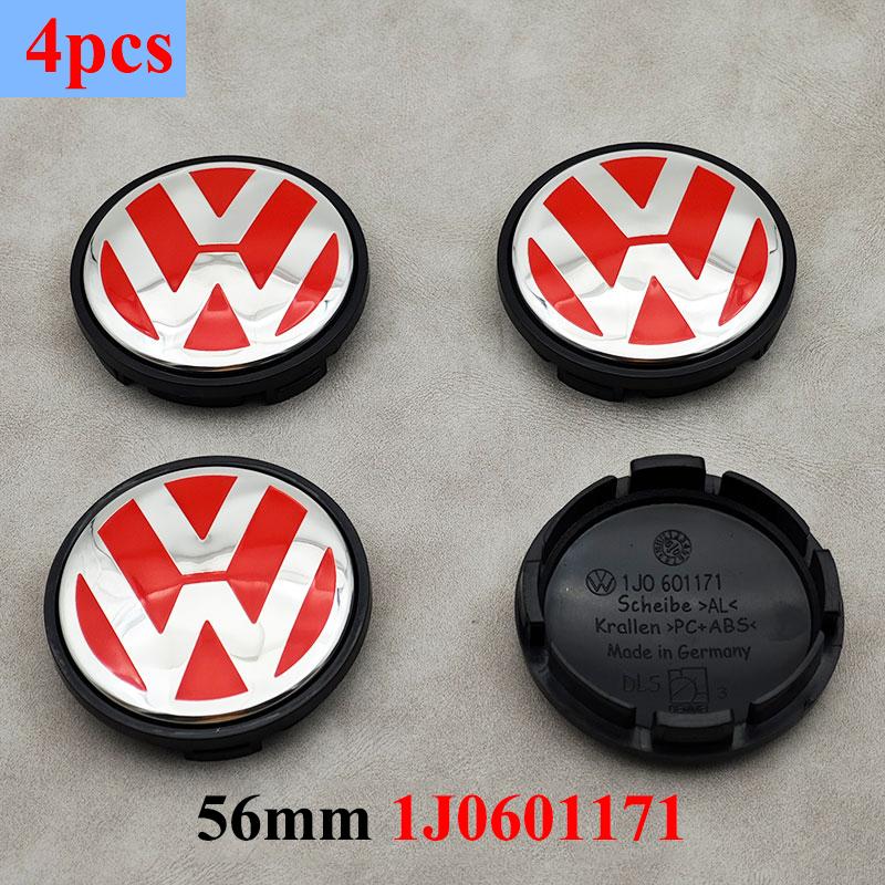 For VW Volkswagen Jetta MK5 Golf 4pcs 55mm 56mm 65mm 70mm 76mm Car Wheel Center Hub Caps Cover For VW Volkswagen Golf Polo Passa