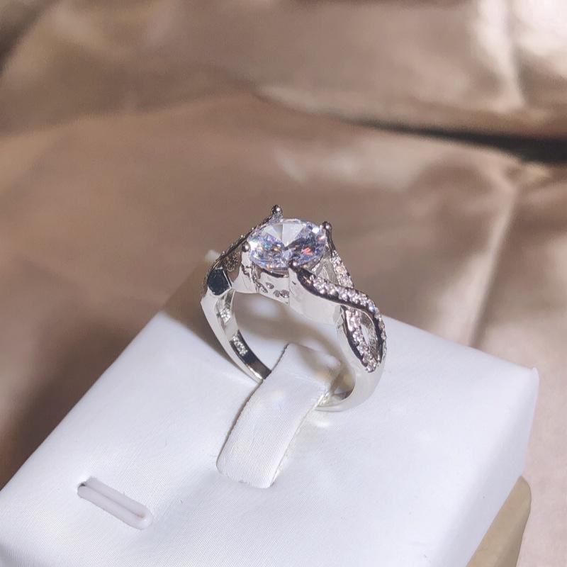 Европейские и американские украшения для рук Бесконечные символы бриллиантовое кольцо