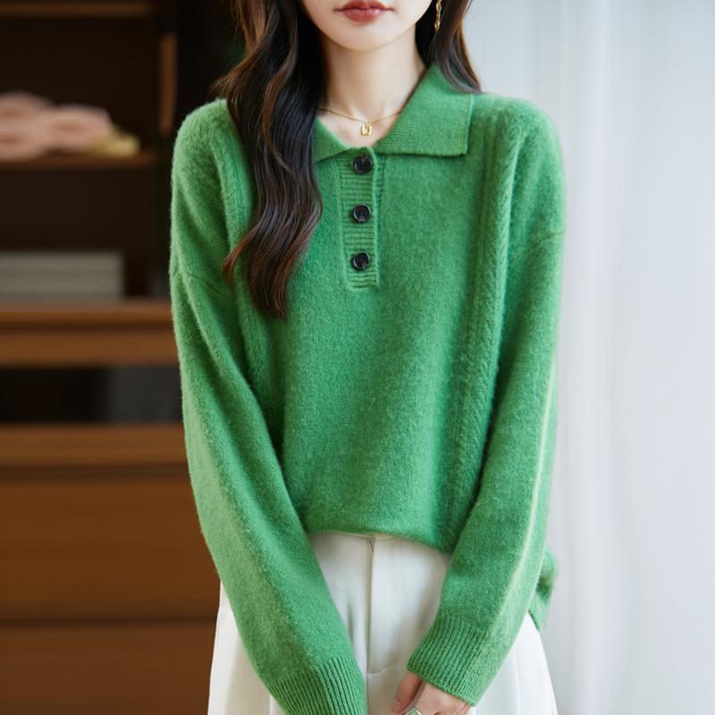 Женский кашемировый свитер Qinghe кашемир 30% кашемир 70% шерсть осенне-зимний пуловер теплый и модный