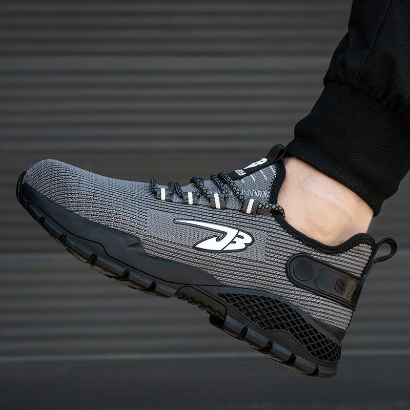 Модная мужская и женская рабочая обувь, защитные ботинки со стальным носком, европейский стандарт, противоударная спортивная обувь с защитой от проколов, защитная обувь