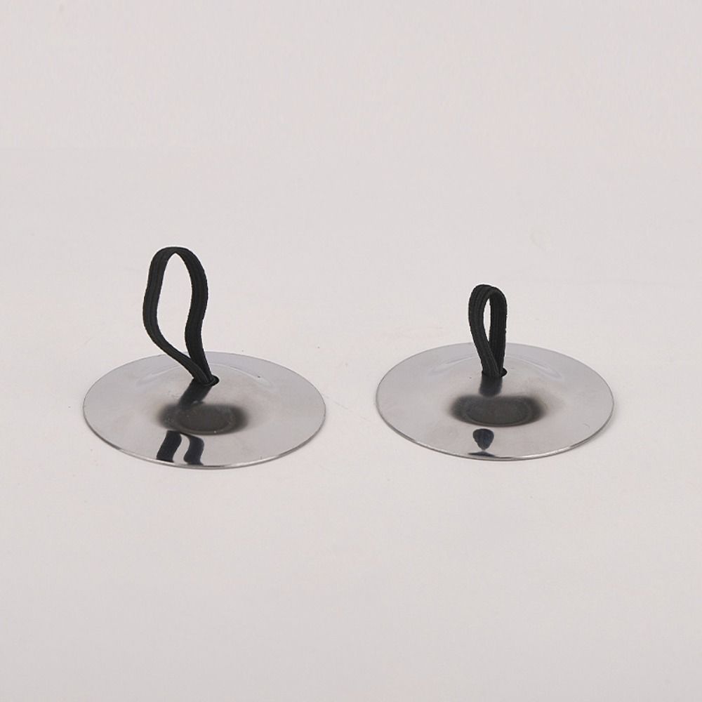 2Pcs Mini Finger Cymbal Portable Percussion Instrument Durable Belly Dance Cymbal Education Props