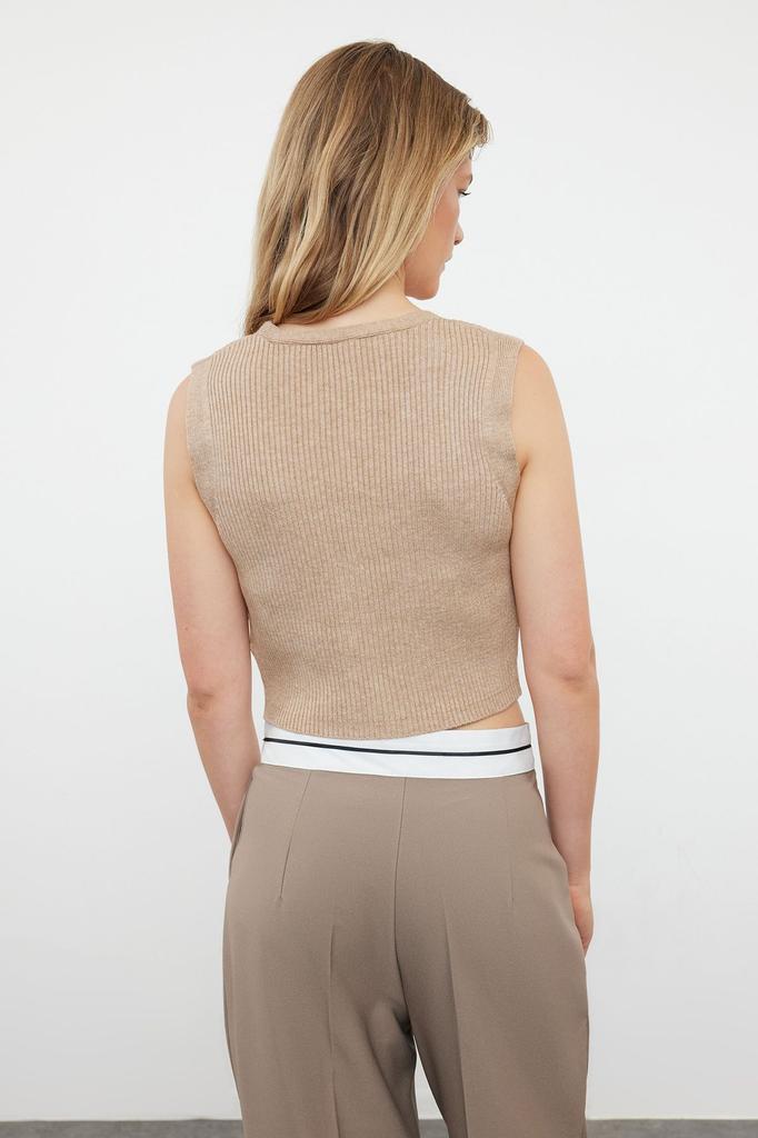 Women's Fashion Stylish Sweater Black Premium Yarn Special Yarn V-Neck Knitwear Vest