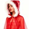 150cm/59in Red Riding Hood Polyester Cosplay Costume Cape Witch Wizard Hooded Cloak  Christmas