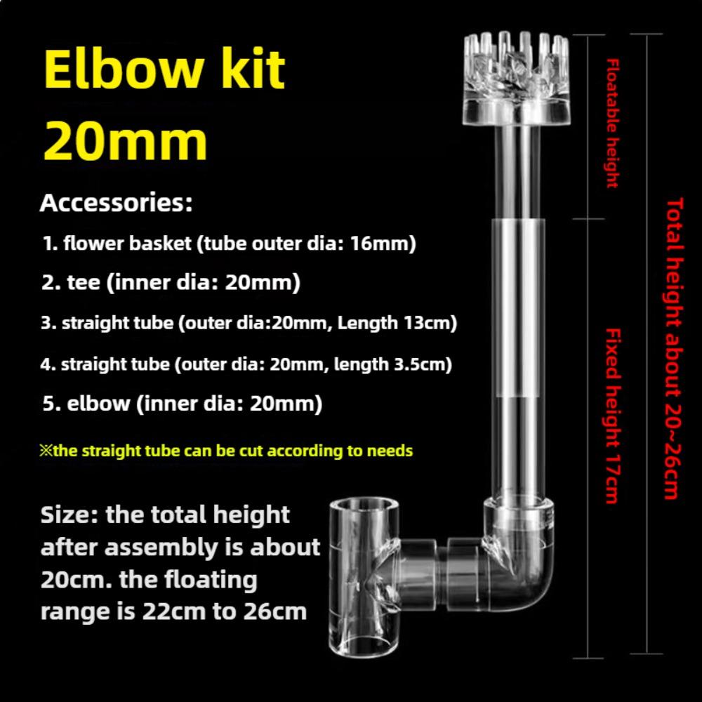 Фильтр для аквариума с поверхностным заборником Очистка воды Растения для аквариума Фильтр для аквариумного бака с растениями Аксессуары для аквариума
