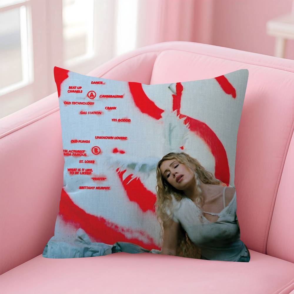 Singer SSlayyyter Worst Girl in America  Pillow Cover for Bedroom Room and Living Room Sofa Decorative Cushion Cover