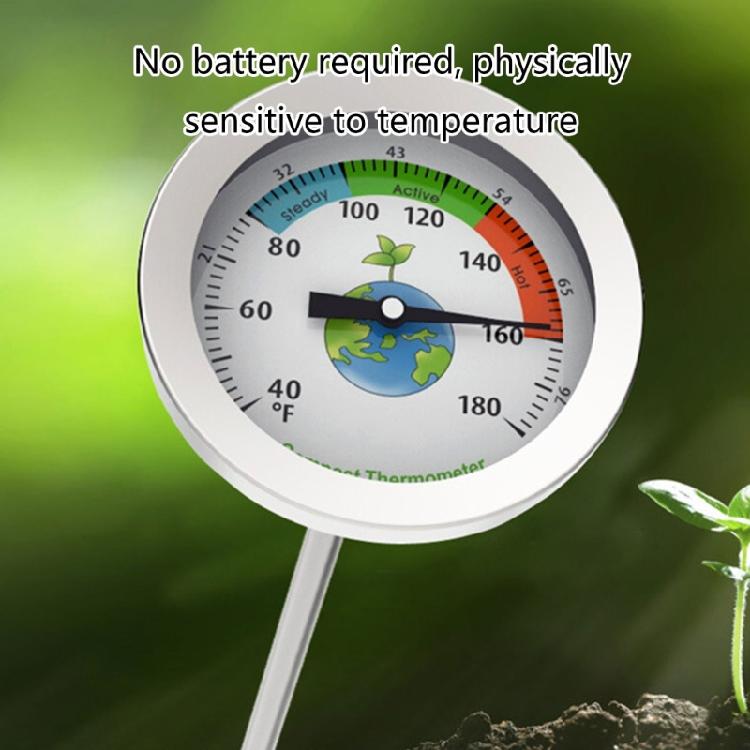 Precisions Temperature Measurement with Long Metal Probe Soil Thermometer