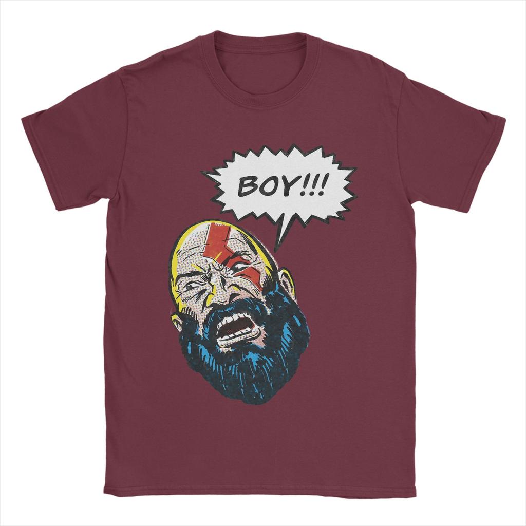 Unisex Boy God Of War Kratos T Shirts Cotton Clothing Vintage Short Sleeve Crew Neck Tees Adult TShirts