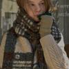 RaJu Curly Plaid Muffler_6 Color