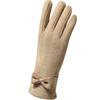 Full Finger Solid Color Women's Gloves Korean Style Mittens  Gloves German Fleece