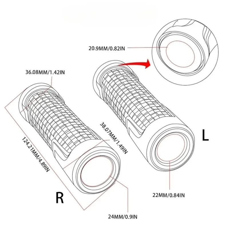 For Kymco Ak550 Ak 550 7/8 "22MM 1 Pair Anti-slip Handlebar Hanrdle Bar Grip Motorcycle Accessories