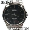 SEIKO Selection SCXP023 Кварцевые Черные 5 ATM Водонепроницаемые Мужские Часы, Циферблат, Устойчивые, 3-летняя Производителя