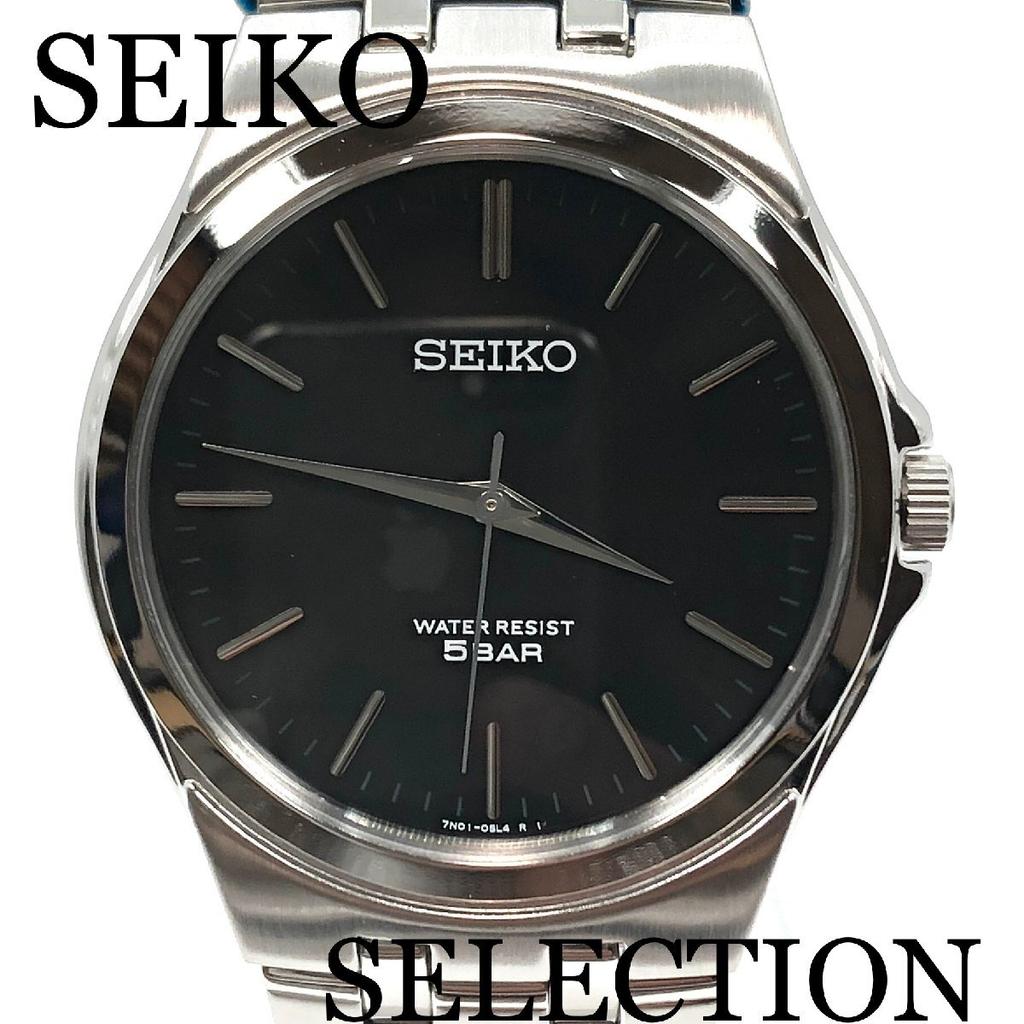 SEIKO Selection SCXP023 Кварцевые Черные 5 ATM Водонепроницаемые Мужские Часы, Циферблат, Устойчивые, 3-летняя Производителя