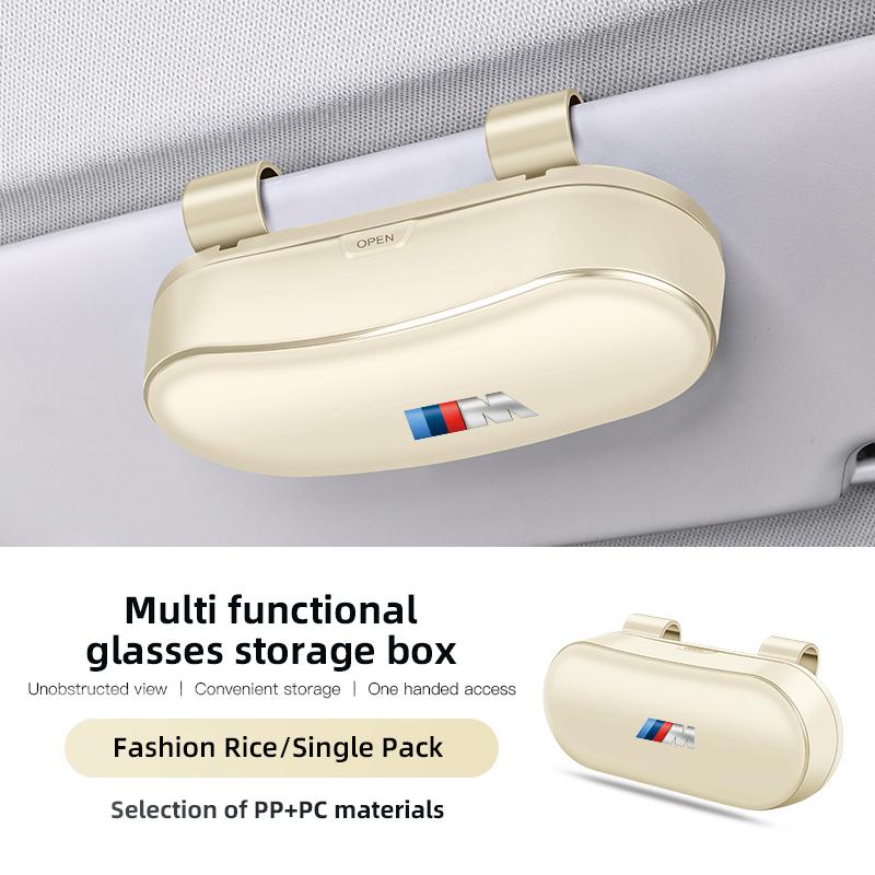 ZWVP7 Car Visor Sunglasses Car Glasses Case Glasses Clip Box Accessories Stickers For BMW G80 G06 G07 G42 G14 G15 G16 F82 F20 F21 F83