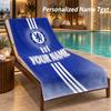 Custom Text Chelsea FC Print Beach Towel Large Towel For Home Bathroom Beach