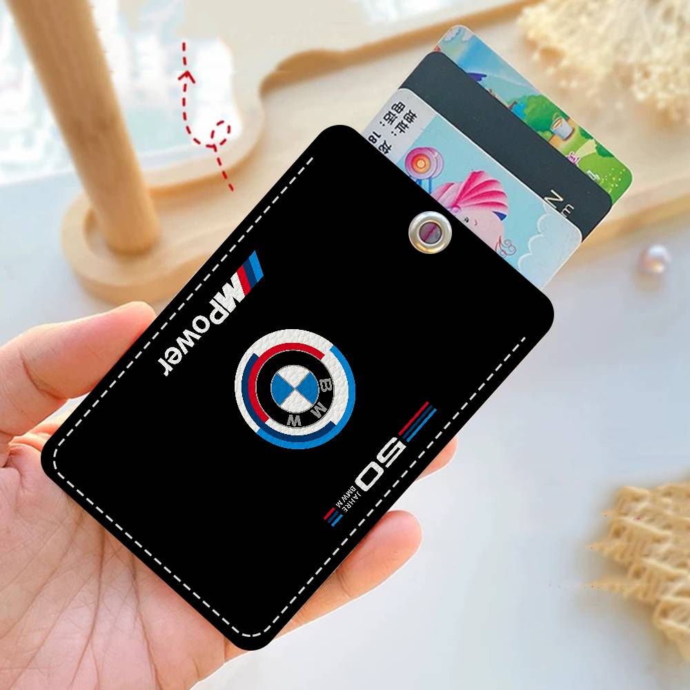 B-BMW-W Персонализированный держатель Подходит для Банковской карты, Карты метро, Карты автобуса Кошелек Чехол для карт Держатель для бейджа Брелок
