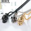 QQs Панк Ожерелья Череп Кулон Цепочка Гот-Рок Хэллоуин Хип-Хоп
