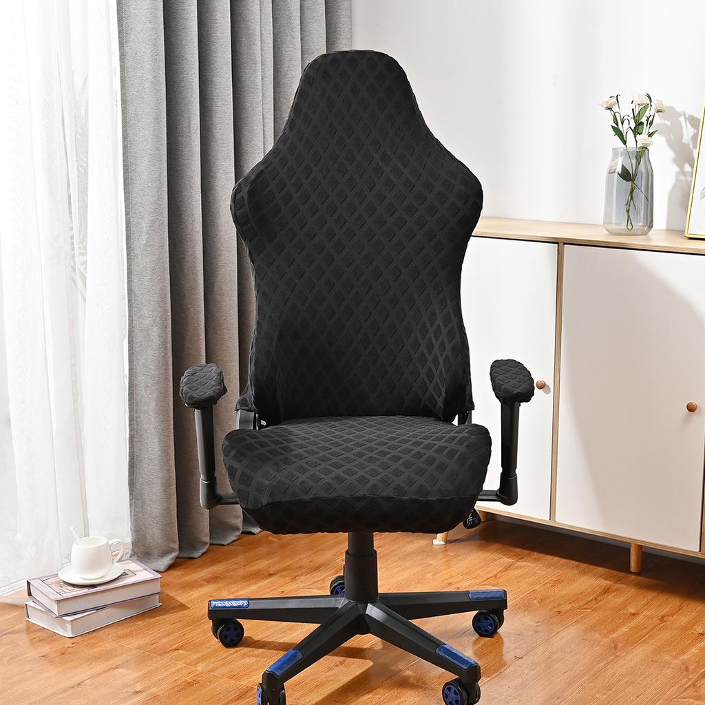 Жаккардовый чехол на стул для киберспорта с бриллиантами, компьютерные игры, интернет-кафе, конкурентоспособный вращающийся чехол на стул, эластичный чехол на стул для киберспорта