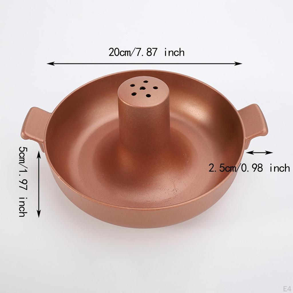 Beijing Lamb Hotpot Aluminum Elegant Thick Cooking Pot Chafing Dish