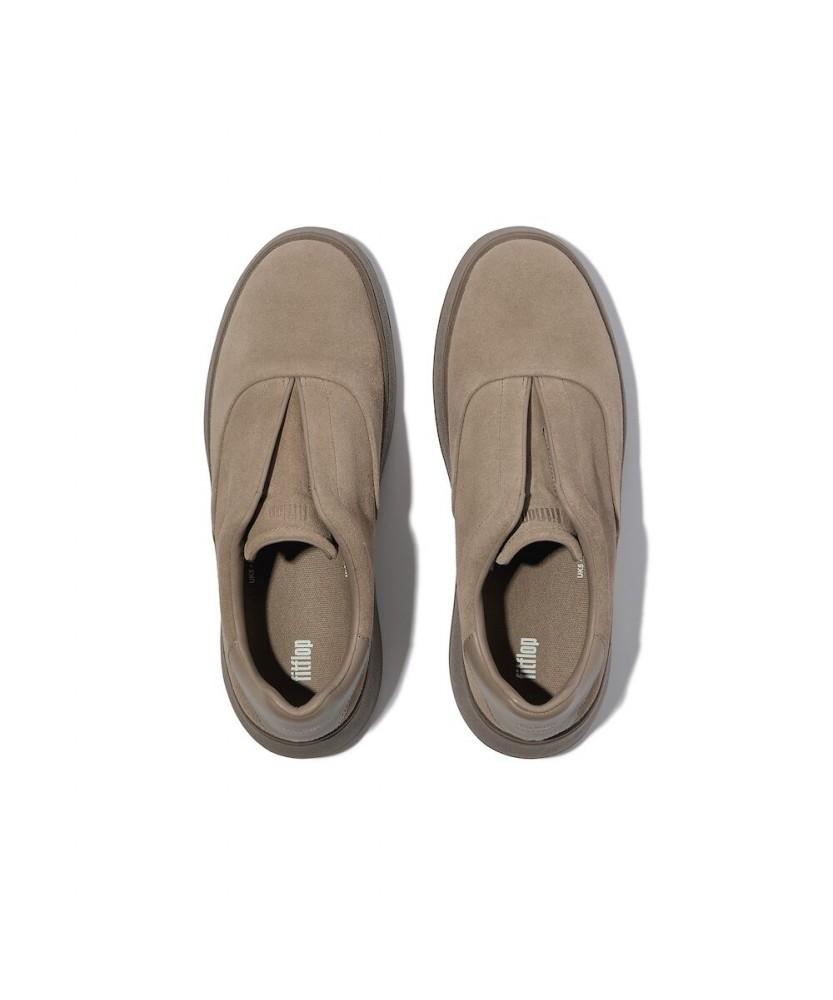 Fitflop [F-Mode] Women'S Suede Laceless Sneakers - Taupe (Ft59K2N153)