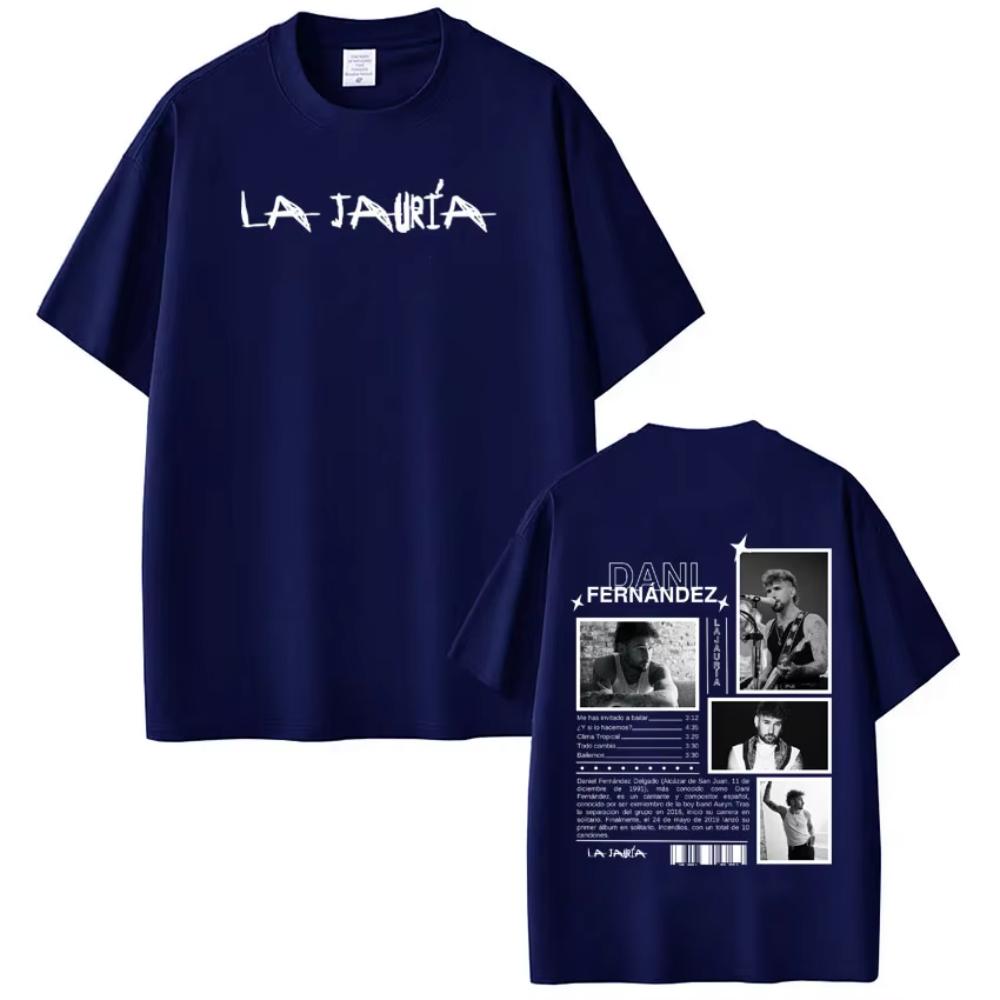Rapper Dani Fernandez Album Tour Print T-shirts Men Women Hip-hop T-shirts Short-sleeved Loose Casual Cotton T-shirts Streetwear