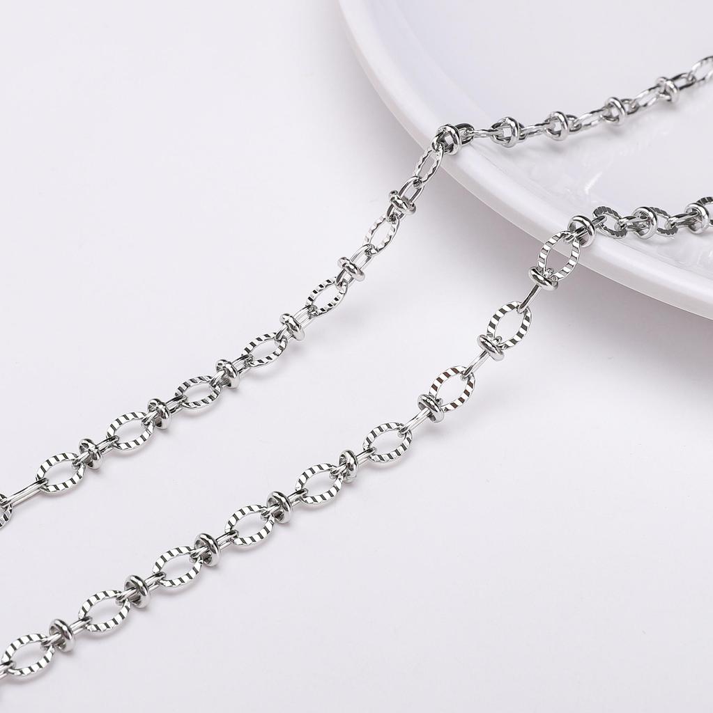 1 метр панк-цепи из нержавеющей стали для изготовления украшений своими руками - Прочная и устойчивая к коррозии