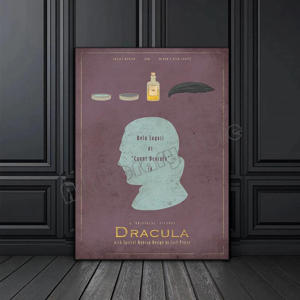Классический фильм ужасов Вампир Дракула 1992 Винтажный постер Холст Живопись Настенное искусство Картины Ретро Дом Комната Клуб Декор Подарок