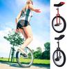 1 Set Unicycle with 16/18/20/24 Inches Wheel Steel Rim Height Adjustable One Wheel Bike Adults Beginner Exercise Balance Training