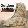 Outdoor Men's Boots High Top Python Camouflage Combat Shoes Tactical Desert Boots Men Shoes Motorcycle Boot Woman