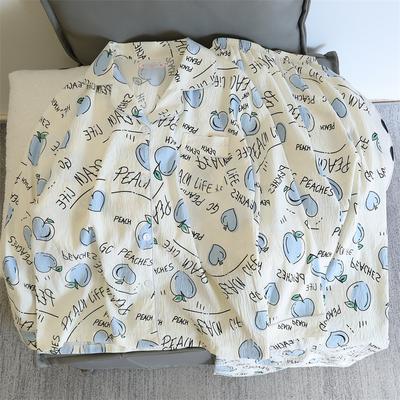 Пижамные комплекты с принтом персикового письма, женские мягкие повседневные пижамные комплекты, пижамы с длинным рукавом, кардиган, женская пижама, домашняя одежда