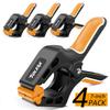 7" Spring Clamps Heavy Duty 4PCS Large Plastic Clamps  Crafts with 3" Jaw Opening  DIY Gluing Clamping and Securing
