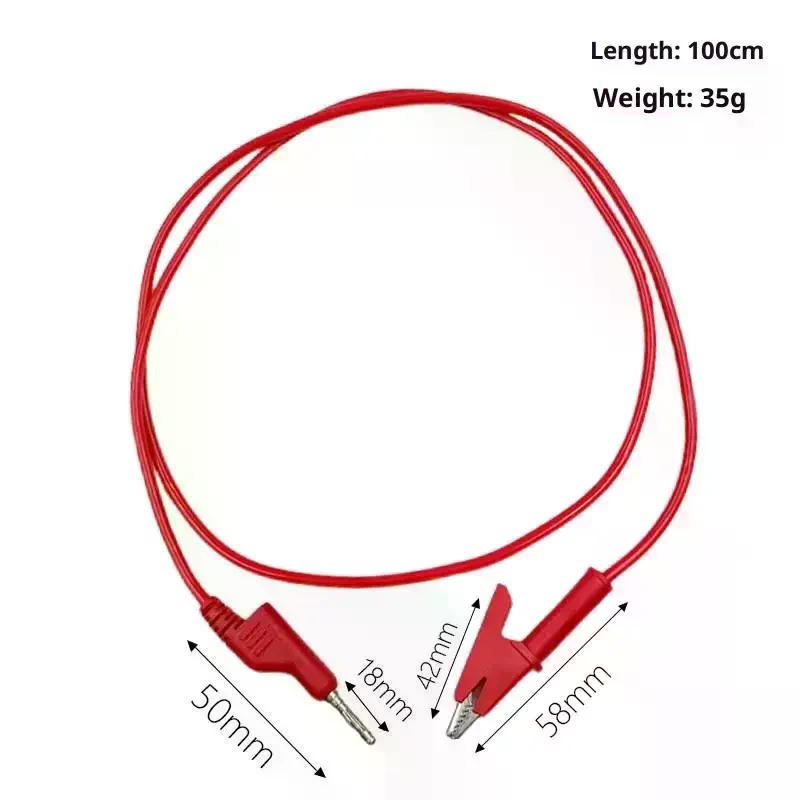 15A Электрический испытательный шнур, 1/2 шт. Двусторонний измерительный провод с 4 мм штекером типа «банан», DIY Мультиметр Зажим типа «крокодил»