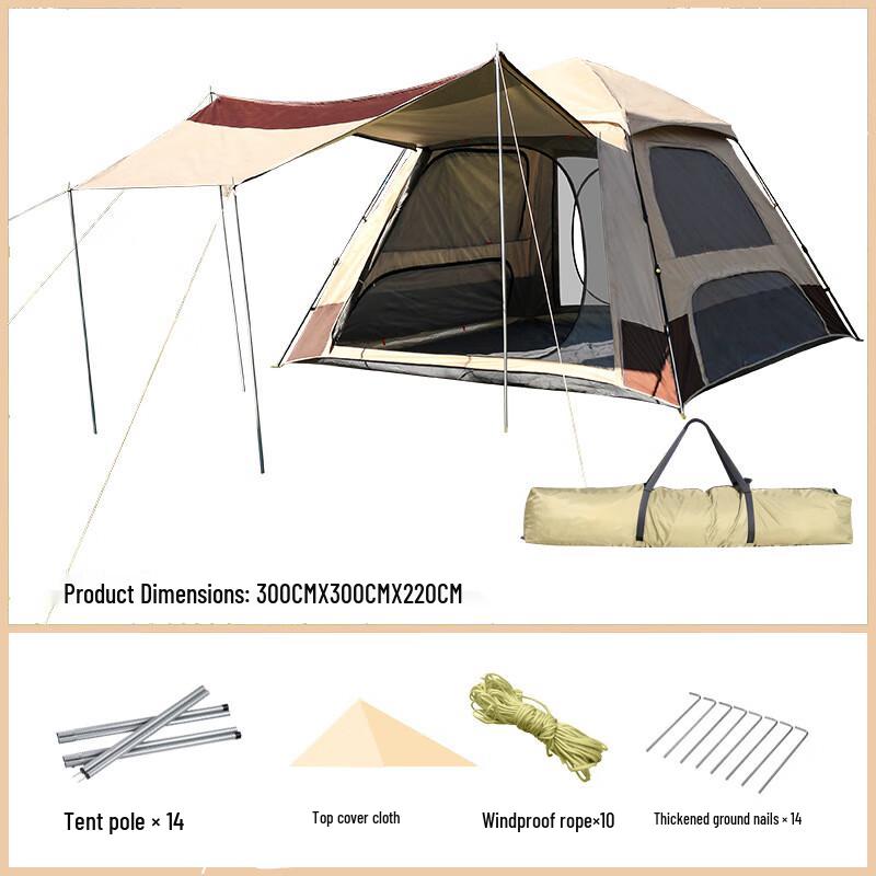 OEING 8-10 Person 2-in-1 Camping Tent with Canopy