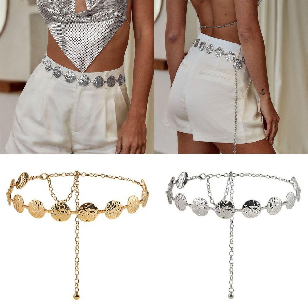 Luxury Style Punk Waist Chain Versatile Metal Waist Chain Simple Women's Waist Chain