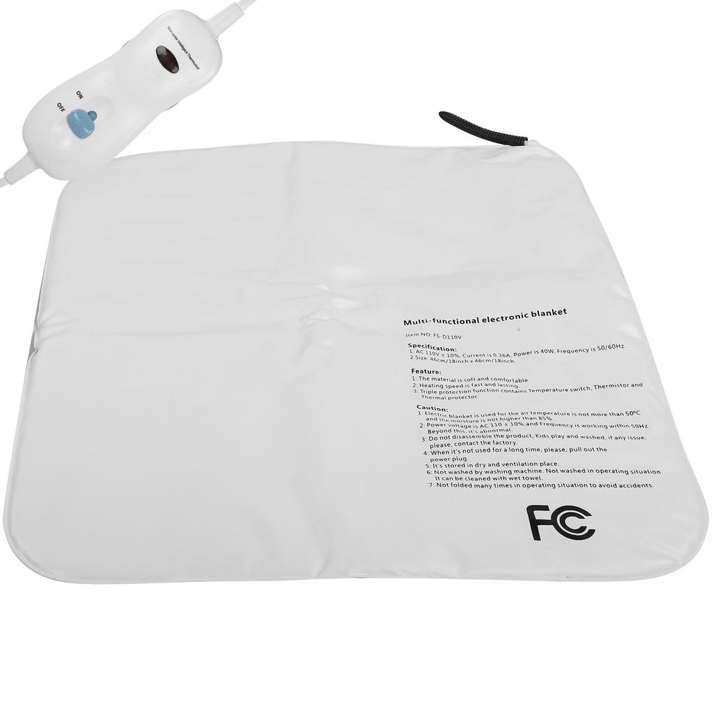 40 Вт электрическая грелка для домашних животных, сохраняющая тепло, коврик из ПВХ с функцией автоматического отключения питания для собак и кошек