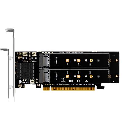 GLOTRENDS PA41 NVMe к PCIe X16 Расширение Без функции PCIe Bifurcation должна поддерживать PCIe Bifurcation Поддерживает NVMe SSD Совместимо с размерами 4-портовый