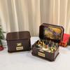 Christmas Music Box Christmas Decorations Will Rotate Light-emitting with Music USB Battery Dual-use Children's Gifts