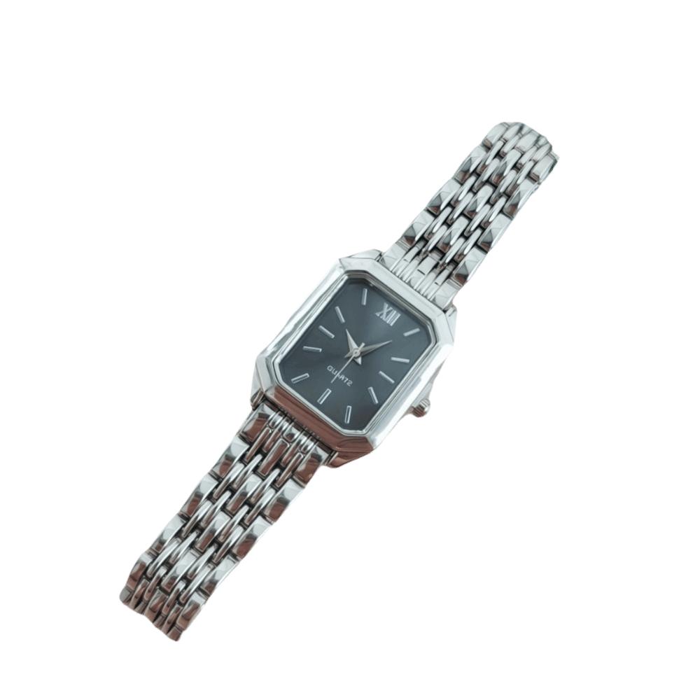 Square Dial Rhinestone Quartz Watch Slim Strap Rhinestone Watch Women Quartz Watch Casual Wear