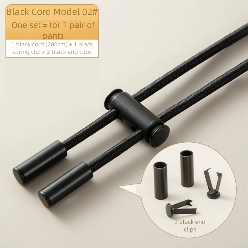 Стопор шнурка Пояс с пряжкой 2 м Шнурок для талии спортивных штанов