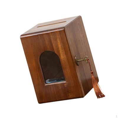Копилка для хранения ювелирных изделий с замком и ключом, коробка для сбережений ручной работы, коробка для экономии денег