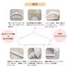Kojima Magic Knit Outerwear Hanger [Shinko Hanger Official] Recommendations for Storage Top Hanger Non-Slip Bar Set of 6 | Knit Hanger for Sweaters an