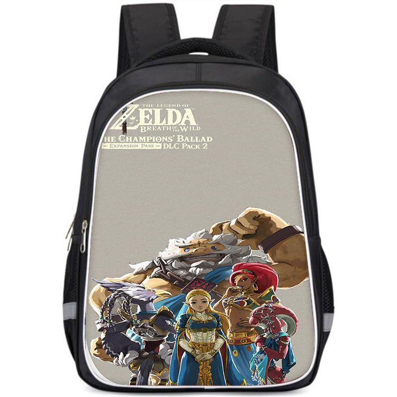 Просторный рюкзак в стиле Zelda для детей Легкий и эргономичный школьный рюкзак
