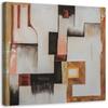 Canvas Print Abstract Brown Shape