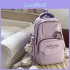 Leisure Big Capacity Backpack With Letter Print Design For Daily Student Campus