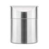 Dust-proof Mini Flip Trash Can Stainless Steel Creative Storage Bin Desktop Trash Can  Makeup Brush
